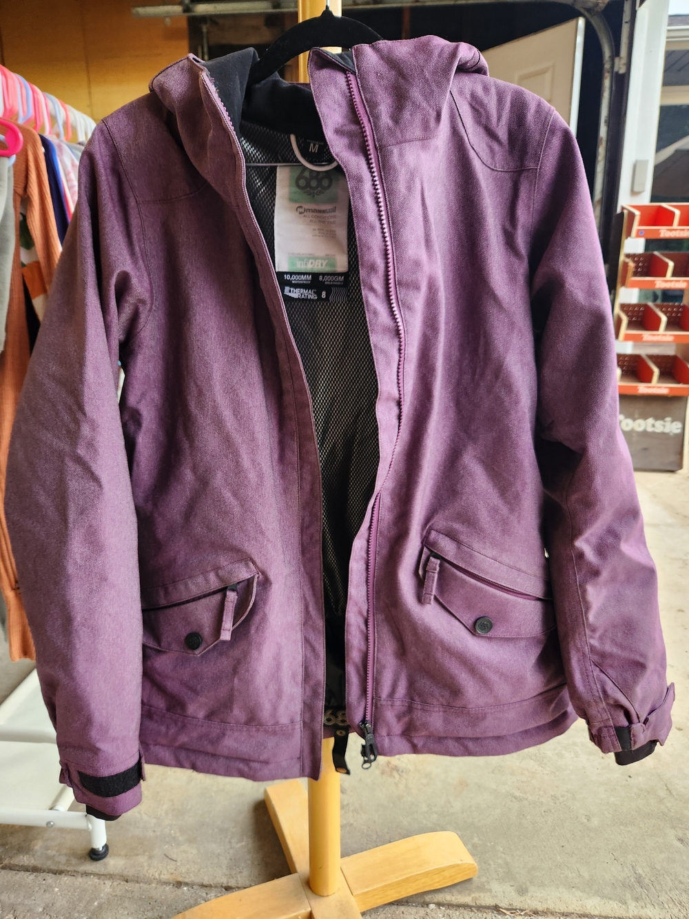 686 Plum Hooded Ski Jacket